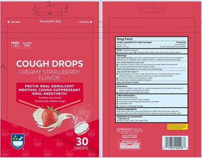 RA Cough Drop Creamy Strawberry.jpg image description - RA Cough Drop Creamy Strawberry